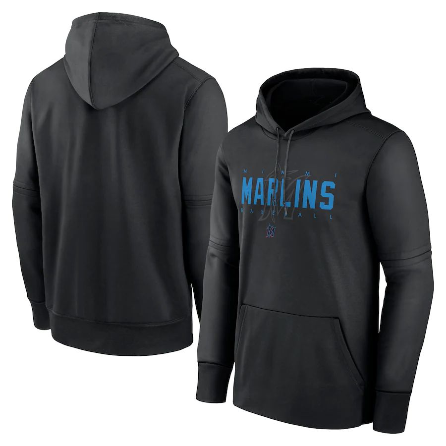 Men 2023 MLB Miami Marlins black Sweatshirt style 1